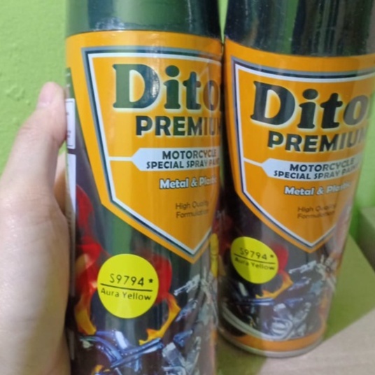 New DITON Premium  SUZUKI COLORS Pilok Pilox Cat Semprot S9794* Aura Yellow / 9794 Kuning Suzuki (400cc)