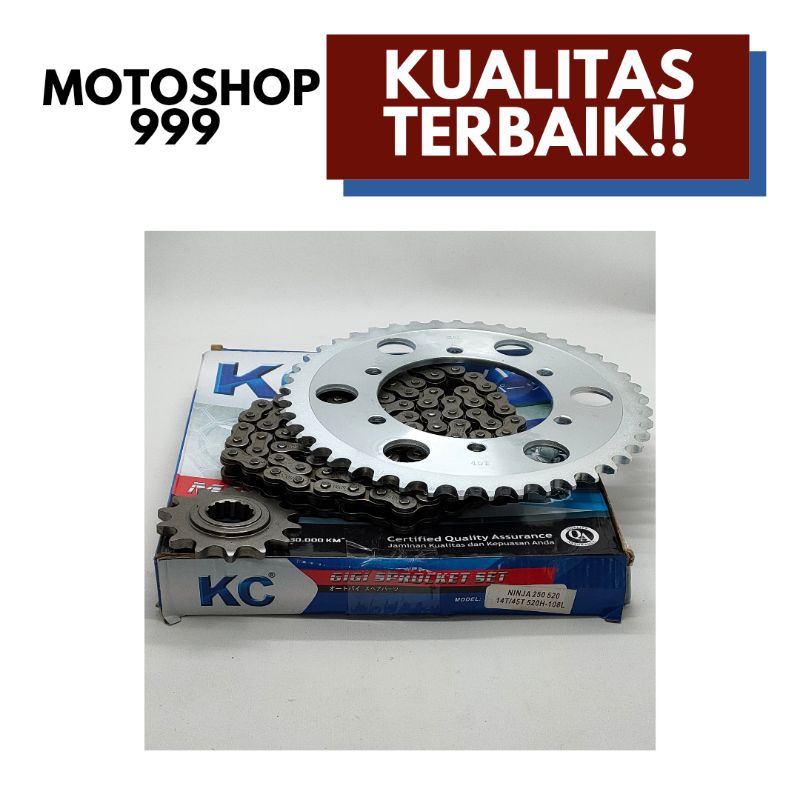 Chain kit / Gear paket / Gear set Ninja 250 520 KC