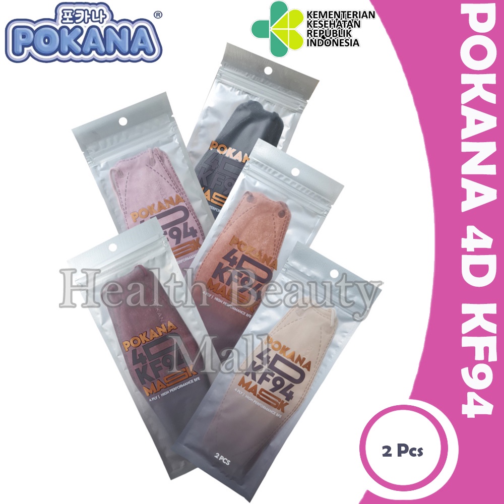 POKANA 4D KF94 Earloop Masker Medis Sachet isi 2 pcs KF 94 2Pcs