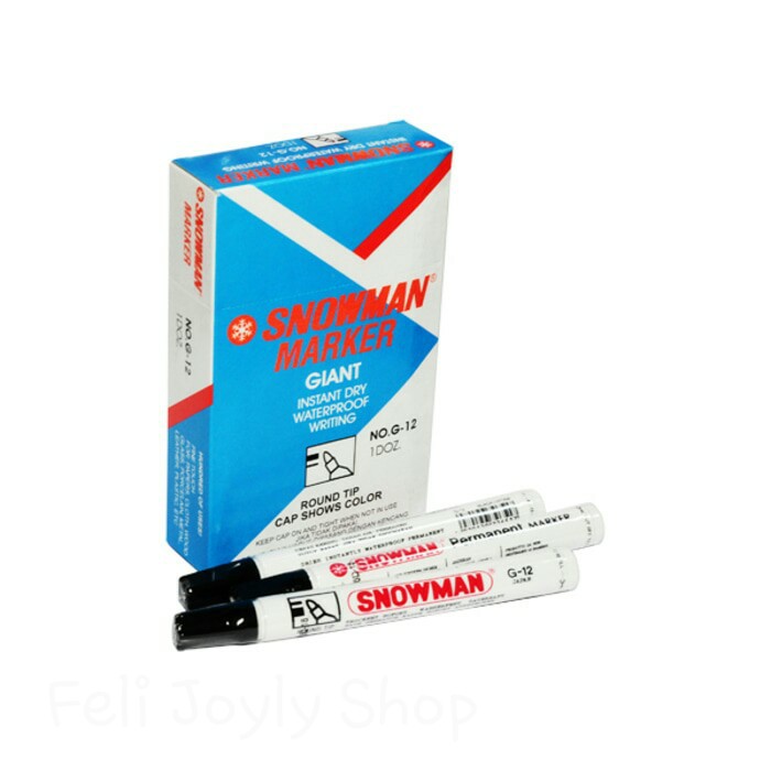 

SPIDOL SNOWMAN G12 PERMANENT MARKER REFILL TINTA TERMURAH ATK MURAH