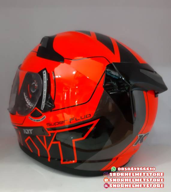 KYT K2 RIDER SUPER ORANGE FLUO