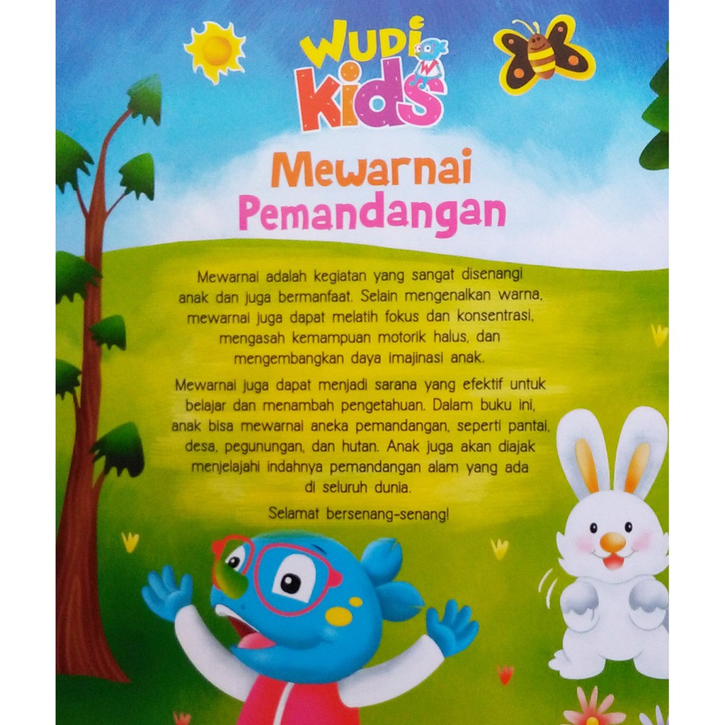 Buku Mewarnai Pemandangan Bonus Poster Shopee Indonesia