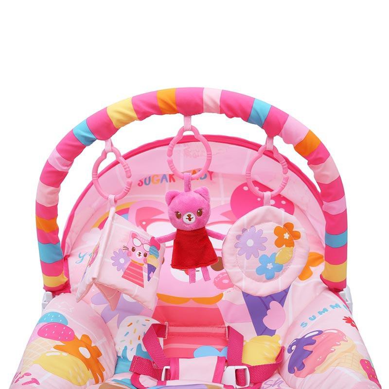 Sugar Baby [Premium 10 In 1] Rocker / Bouncer / Kursi Goyang Bayi - Pink