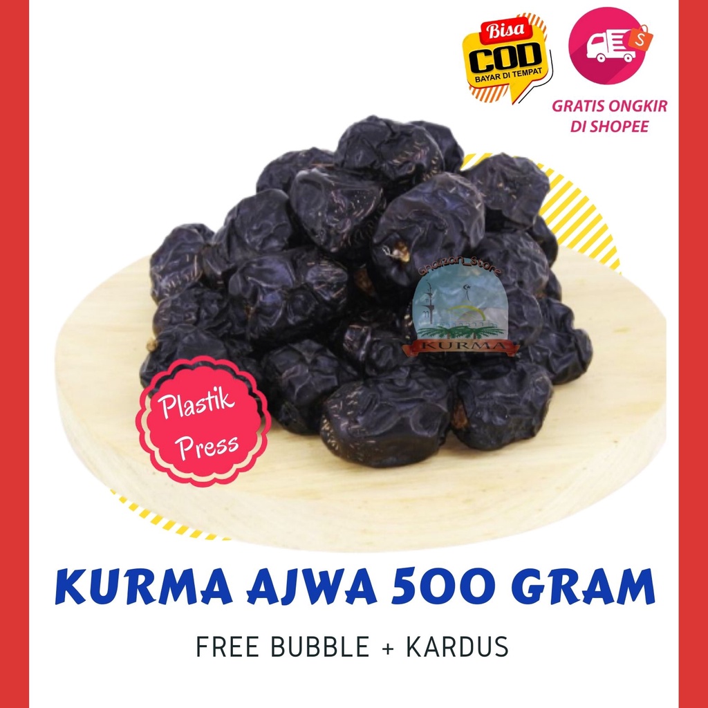 

Kurma Ajwa Super 500 Gram / Kurma Ajwa Premium / Kurma Nabi / Ajwa Kemasan Curah