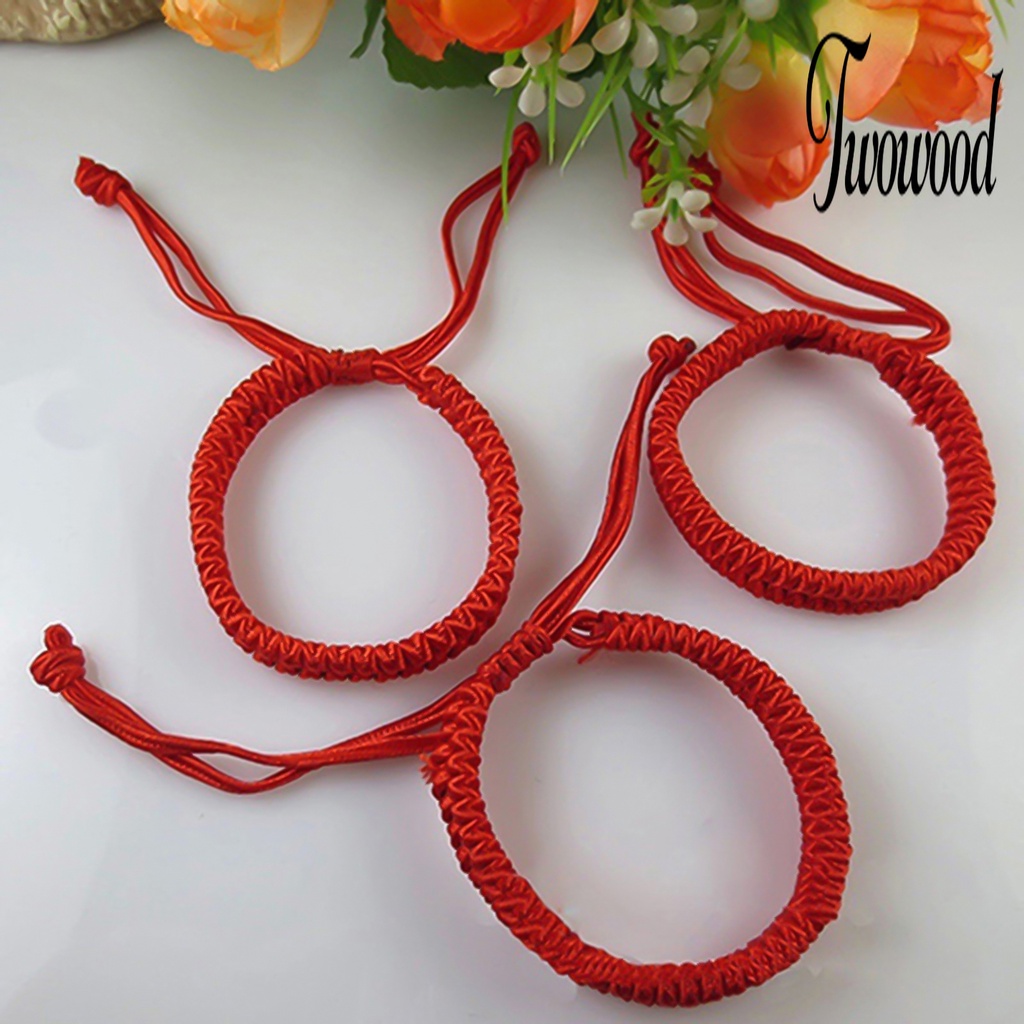 Gelang Tali Merah Handmade Adjustable Gaya China Untuk Unisex