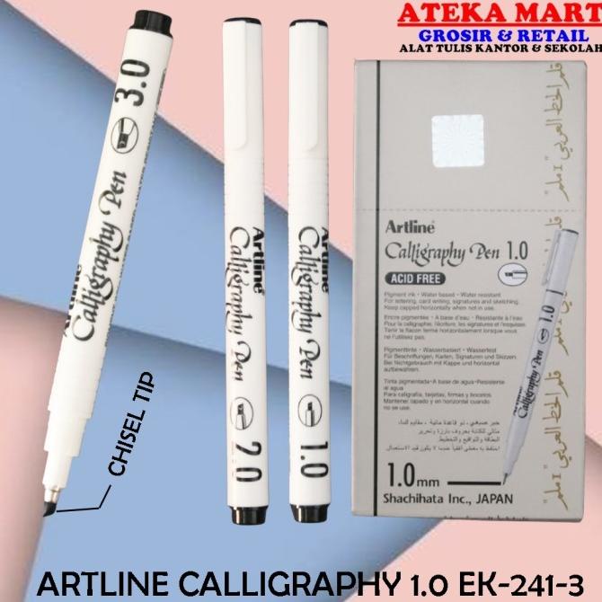 

(BISA COD) [BOX/12PCS] ARTLINE CALLIGRAPHY PEN EK-241-3 / ARABIC PEN BERGARANSI Kode 1247