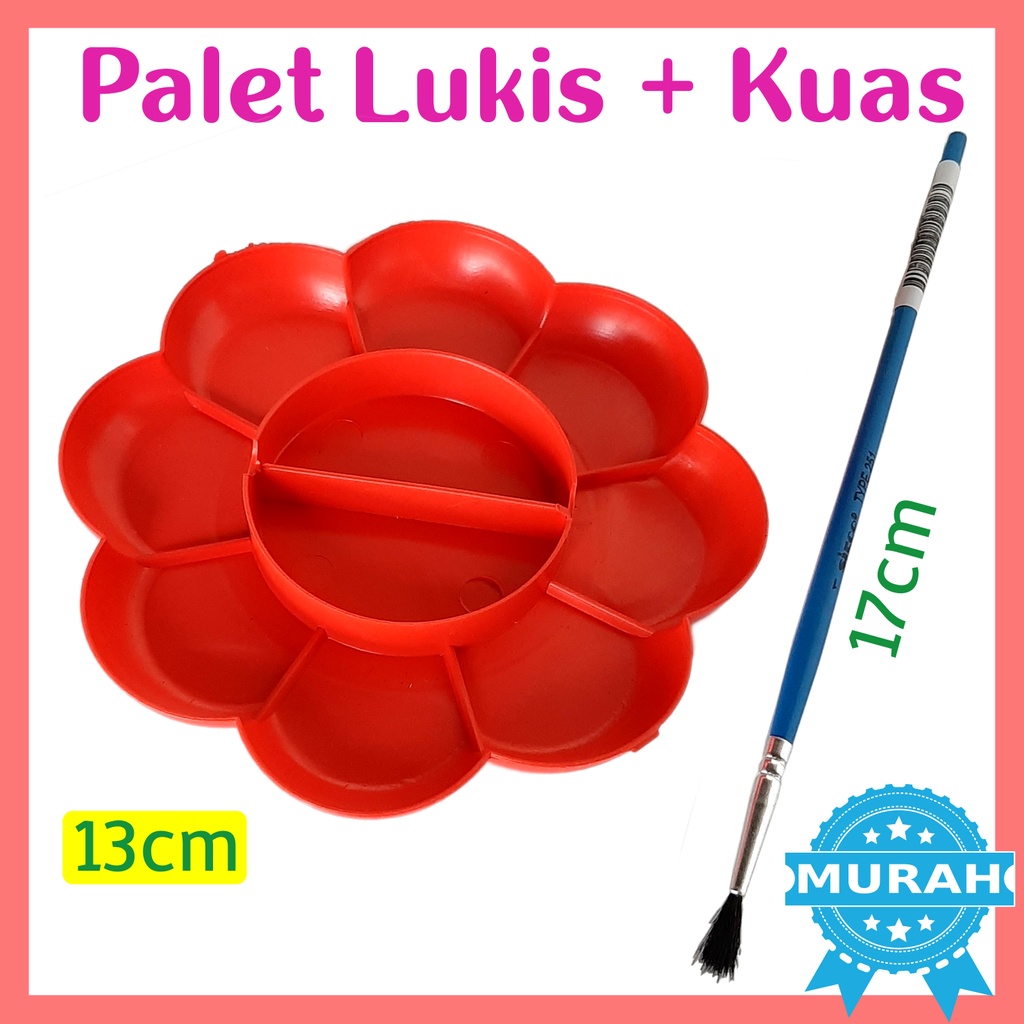 

Paket Melukis / KUAS Lukis dan PALET cat lukis