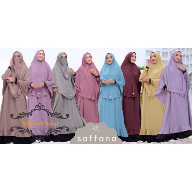 GAMIS POLOS SAFFANA SET BY SHAHIA SYARI