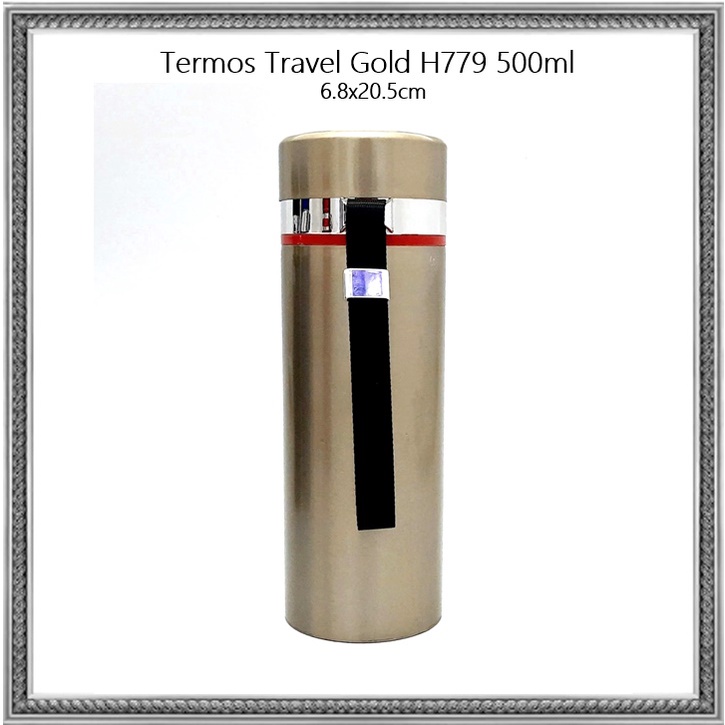 Termos Travel Stainless Minimalis/Polos H779 500ml GOLD