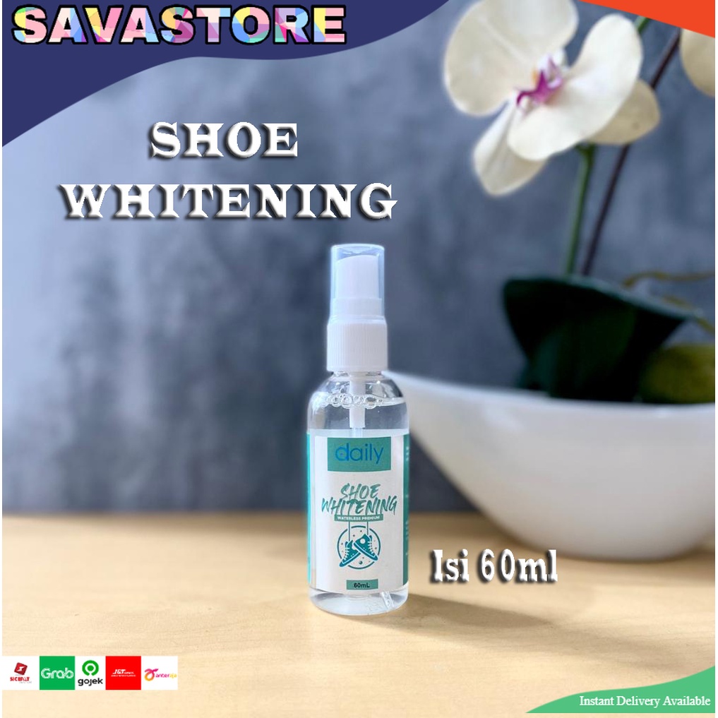 CAIRAN PEMUTIH SEPATU SNEAKERS SPRAY DAILY SHOE WHITENING WATERLESS 60ML