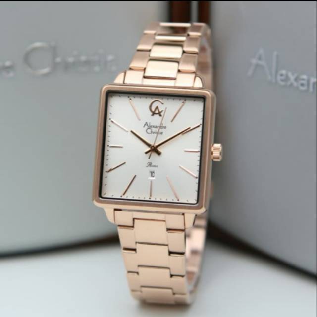 Jam wanita Alexandre christie AC2824 rosegold