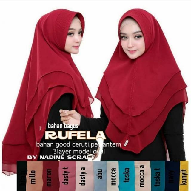 Jilbab Layer 3 Jumbo