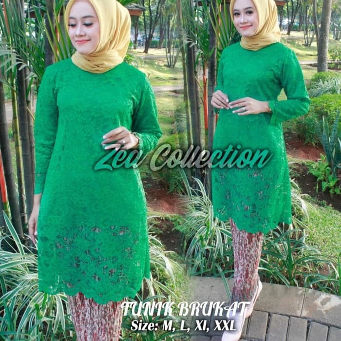 set kebaya brukat tunik berkualitas