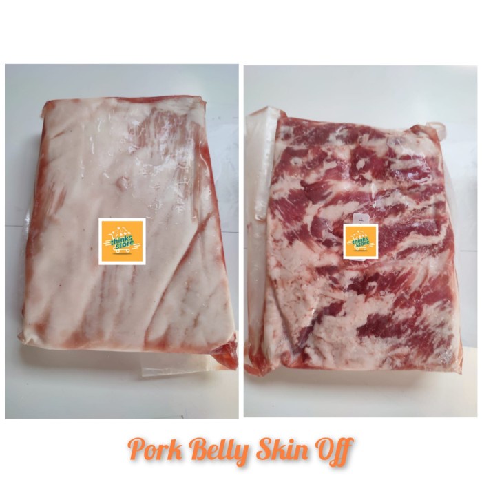 

Daging Babi Samcan Lepas Kulit - Utuh / Pork Belly Skin Off