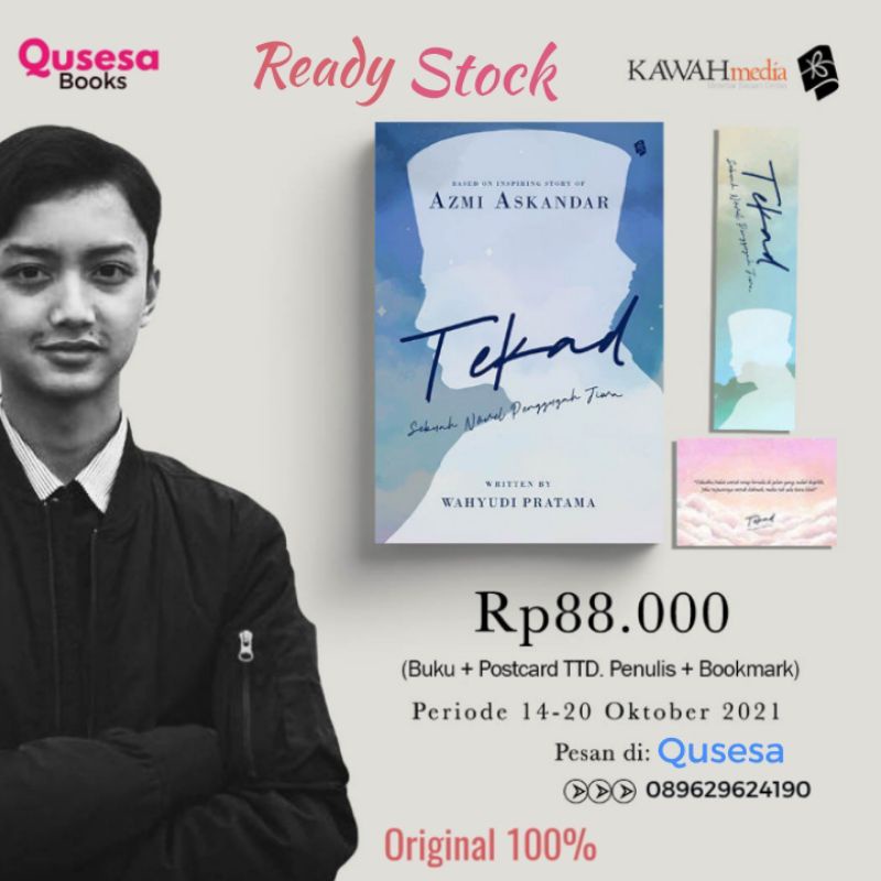 TEKAD,Sebuah Novel Penggugah Jiwa - Azmi Askandar + TTD Penulis - aready Stock (ORIGINAL  100%)