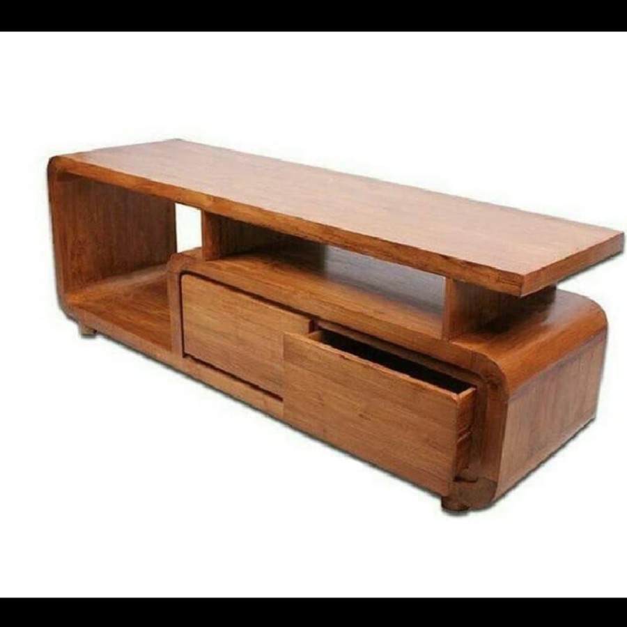 Meja Tv Jati - Meja Tv Minimalis - Bufet Tv Kayu Jati Minimalis