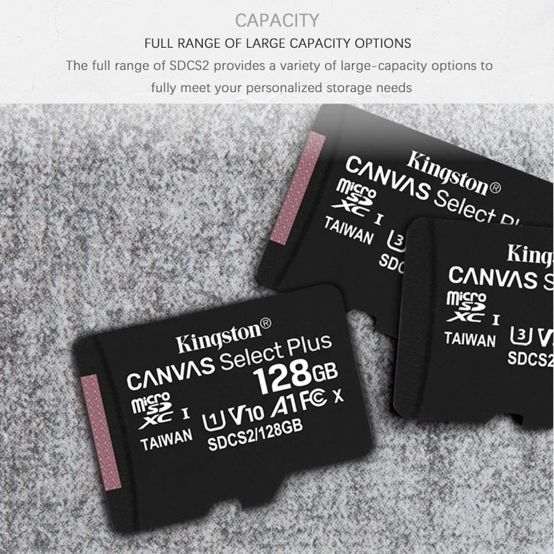 Local Kingston Canvas Select Plus microSD Card Class10 carte sd memoria 128GB 32GB 64GB 256GB 16G 51