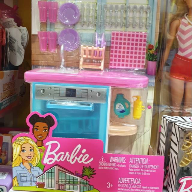 barbie dishwasher playset