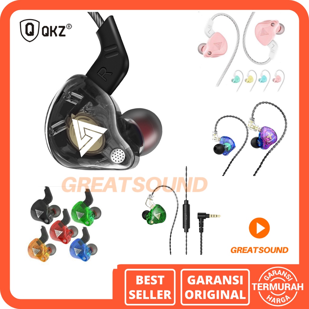 Jual Earphone QKZ AK6 Headset QKZ AK6 HIFI PRO Sport Super Bass InEar
