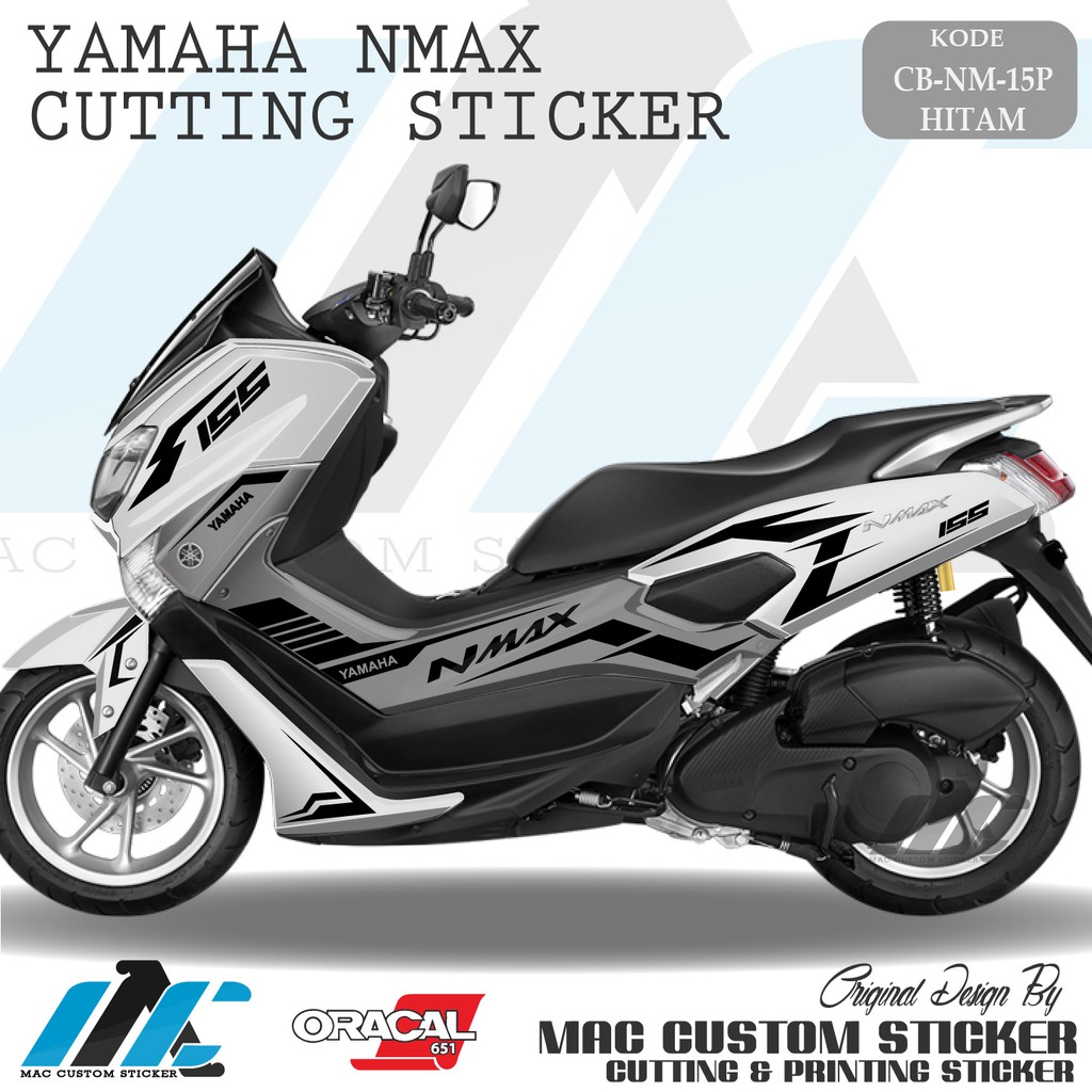 CB NM 15 - CUTTING STICKER NMAX PUTIH - CUTTING STIKER STRIPING NMAX