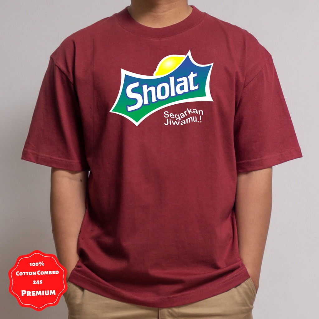 Kaos Oblong Oversize Sholat Unisex Katun Combed 24s Jumbo SIze XXL