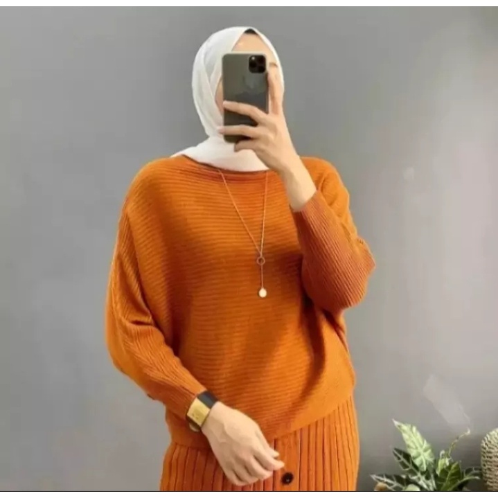 SWEATER | LASPERAL RAJUT BATWING /BLUSE WANITA RAJUT //ATASAN WANITA /BAJU KELELAWAR PREMIUM