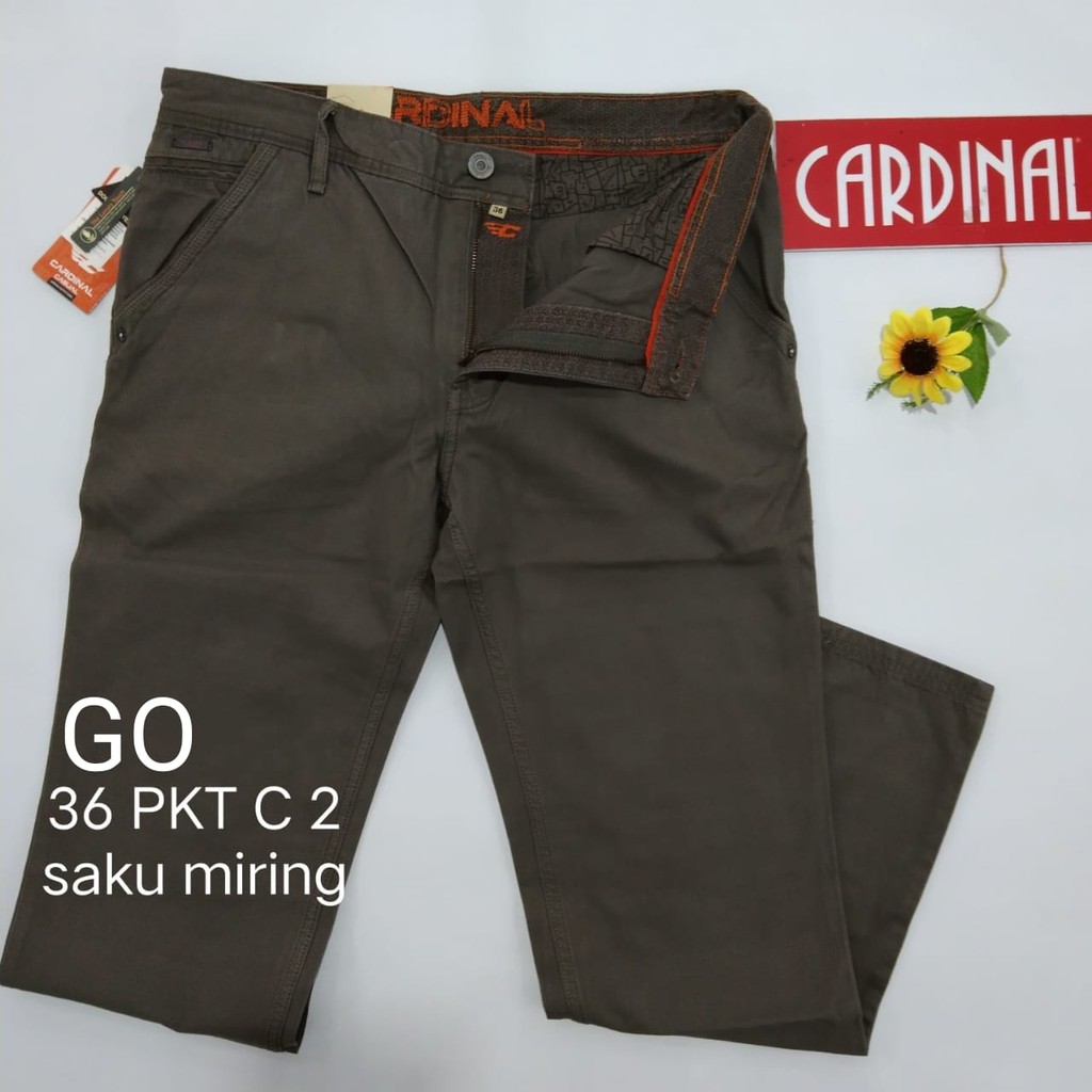 gof 36-PKT CARDINAL CASUAL CELANA POCKETS PANJANG Celana Chino Pria Fashion Laki Brand Kekinian