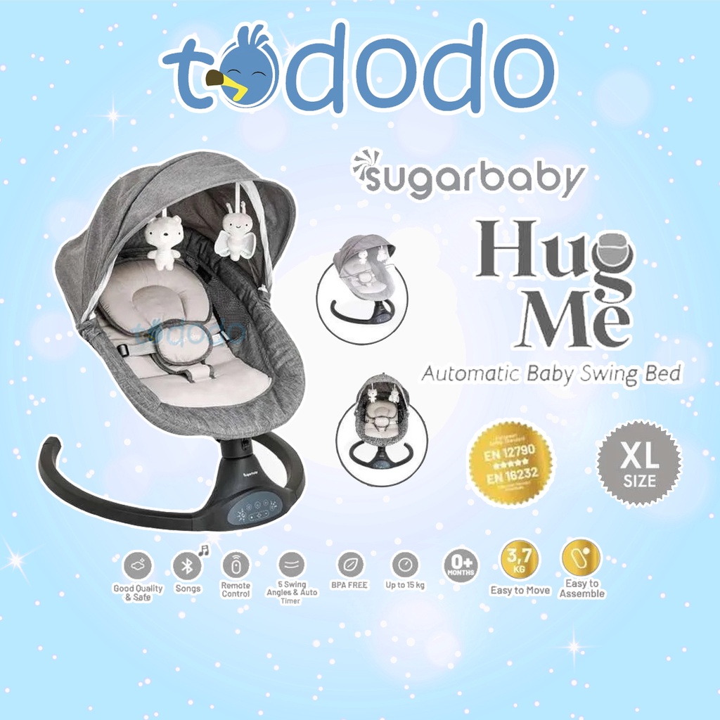 Kursi Ayun Bayi Bouncer Sugar Baby Hug ME Automatic Baby Swing Bed