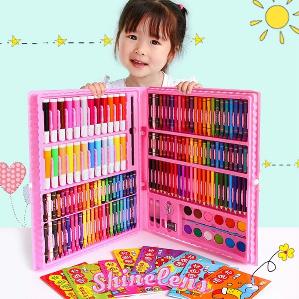 

Crayon 168 PCS Set Alat Gambar Alat Tulis & Lukis Menggambar Melukis