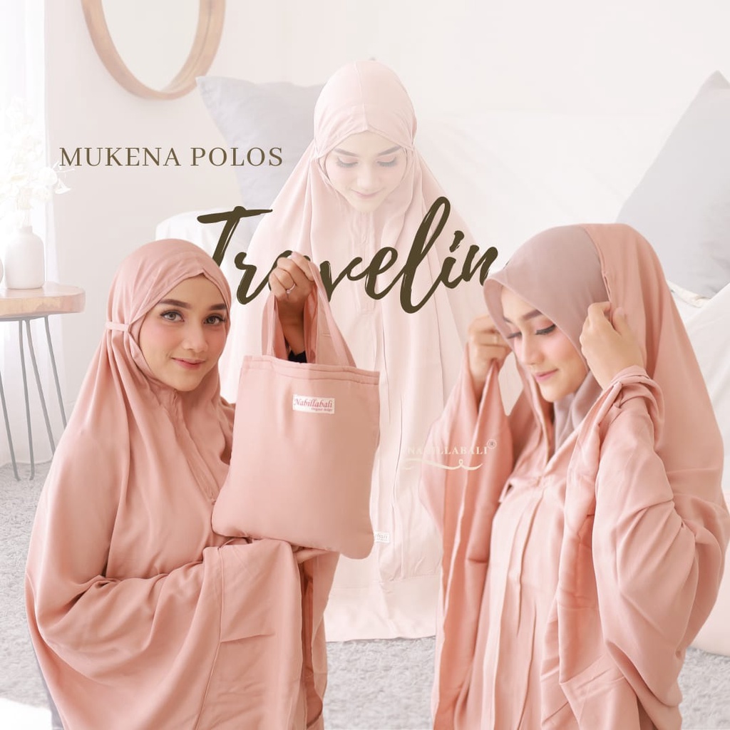 Terlaris Mukena traveling Polos 2 in 1/Mukena Super Jumbo/Mukena Bali/Mukena Raya