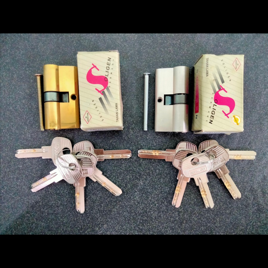 Silinder Pintu /Sylinder Kunci/Anak Kunci Besar 60mm SOLIGEN