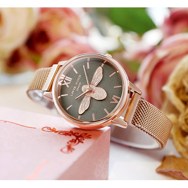 - BISA COD - Jam Tangan Wanita LSVTR Magnet Watch Women Rantai Fashion Murah Korea Import Remaja