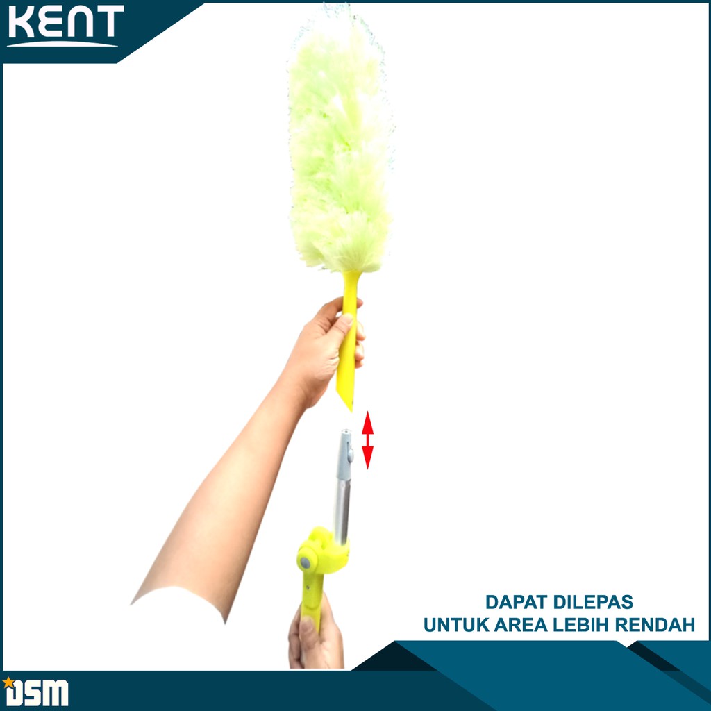 KENT / Microfiber Duster - Dapat Dipanjangkan 130cm / Kemoceng Mobil / DSM Karmob