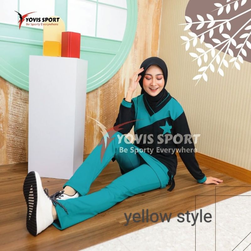 SETELAN BAJU SENAM YOVIS SPORT STELAN BAJU SENAM YOVIS AEROBIK DAN ZUMBA JUGA YOGA KHUSUS SIZE JUMBO