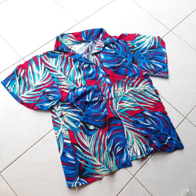 Kemeja Wanita/ Kemeja Pantai Murah / Baju Wanita Murah Motif Pantai