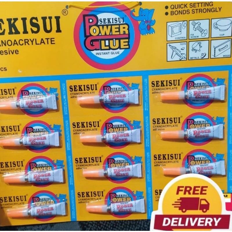 

Lem Serbaguna Lem Power Glue Lem Perekat Kayu Besi Plastik Karet
