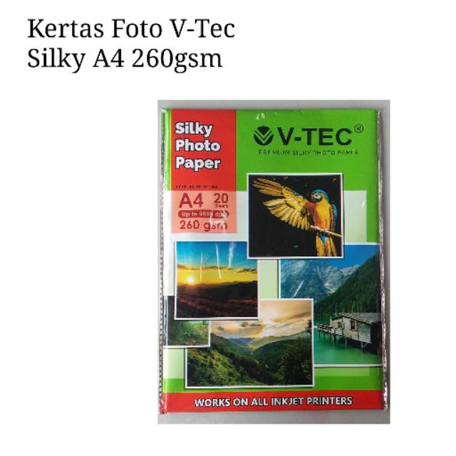 

Kertas foto silky A4 260gsm