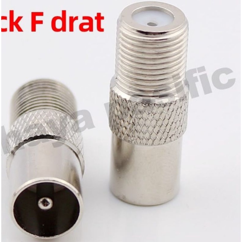 1 Biji jack f drat jack F to Tv jack antena sambungan jack antena