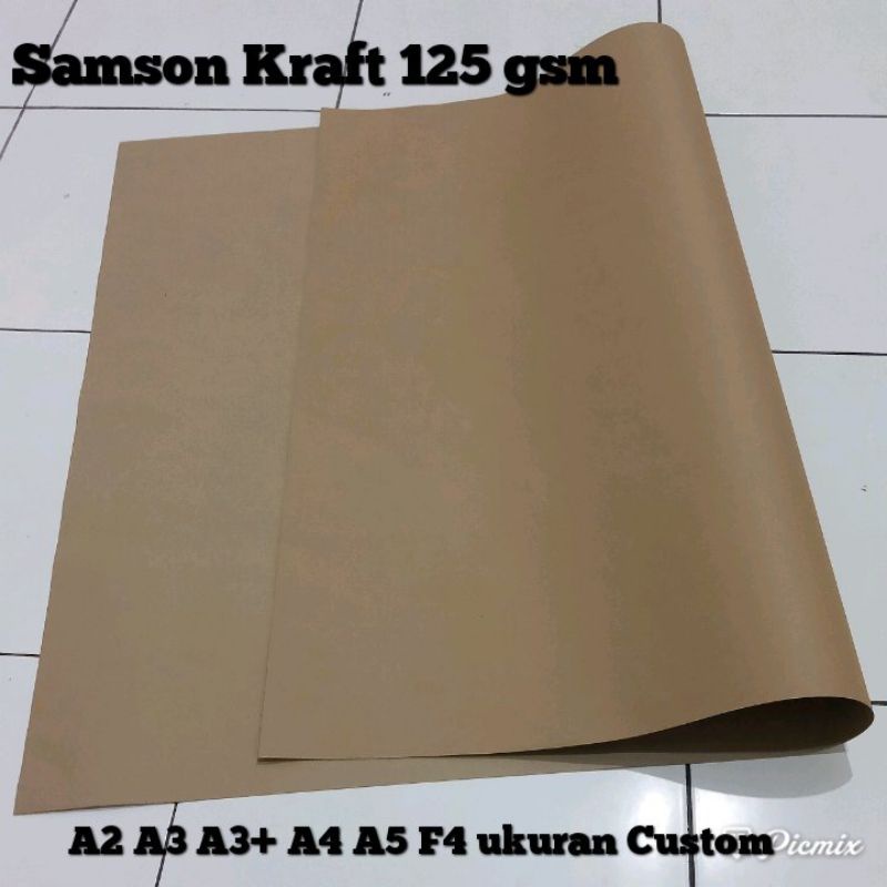 

Kertas Samson Craft 125 gsm A2 A3 A4 A5 F4 Custom Ukuran