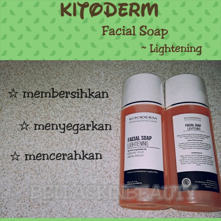 KITODERM FACIAL SOAP LIGHTENING  | SABUN PENCERAH WAJAH BPOM