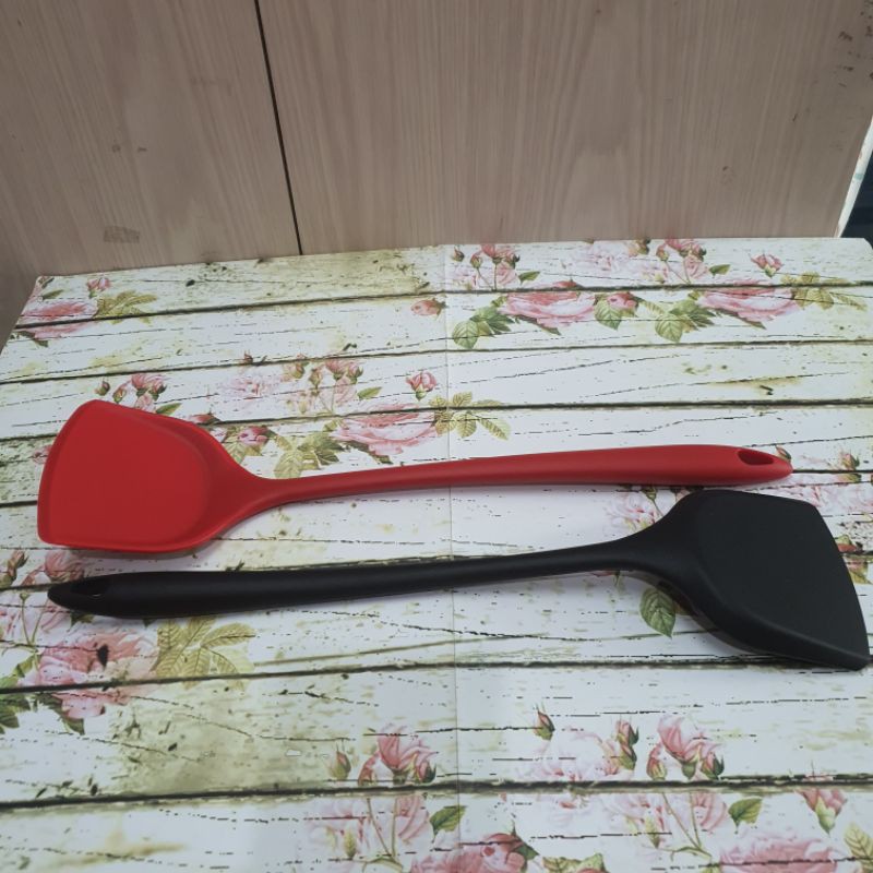 silicone cooking Long Turner 40cm / sodet masak tanpa sambungan