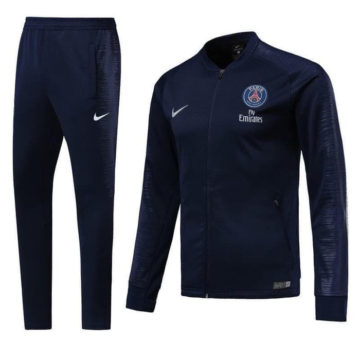Baru Jaket Sweater Midlayer Tracksuit Psg Home Paris Saint 18/19 Grade Ori |