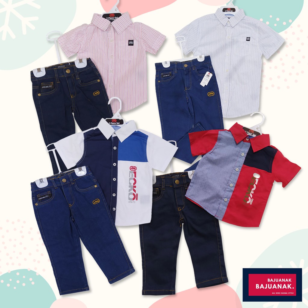 Baju Anak Import Ecko Unltd Original Setelan 2in1 - Setelan Anak Cowok Branded 12 bulan - 12 tahun
