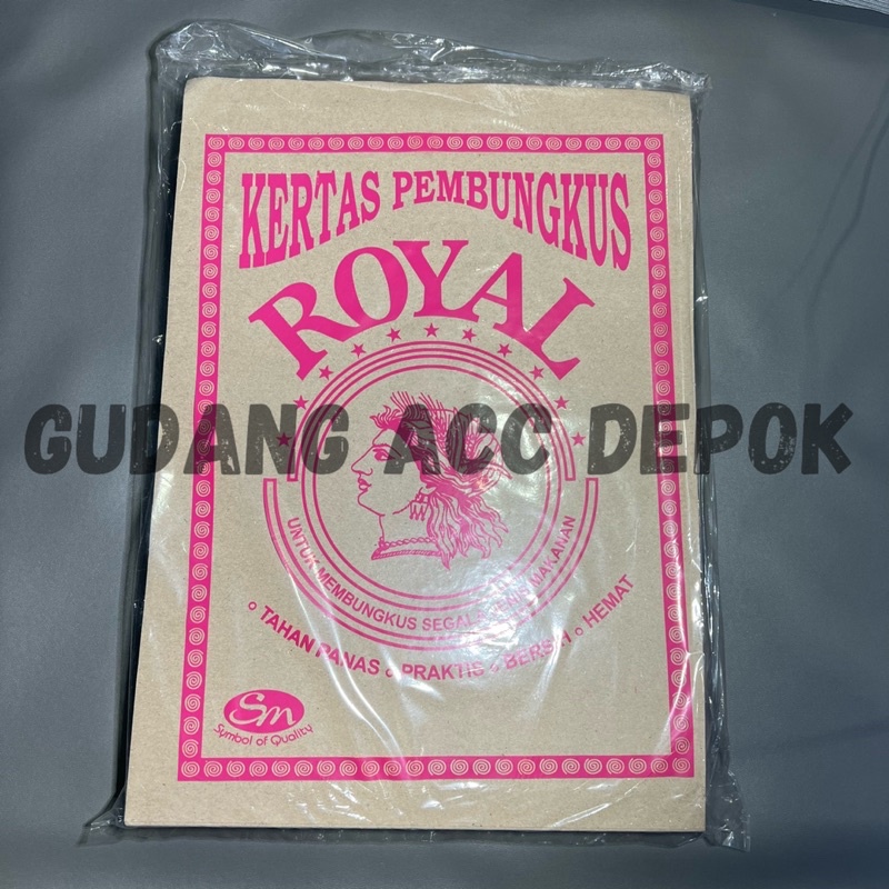 

Kertas Nasi Coklat / Kertas Warteq / Kertas Nasi Uduk isi 250 lembar uk 27x37 cm