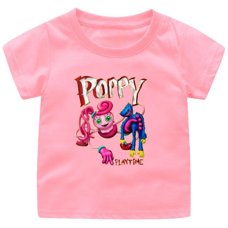 Baju Kaos Atasan anak CEWEK-COWOK  HUGGY WUGGY POPY PLAY TIME 1-12Tahun UKURAN S.M.L.XL.2XL.3XL