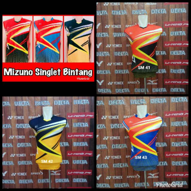 Baju Singlet Voli Bintang Kaos Singlet Voli Mizuno Terbaru