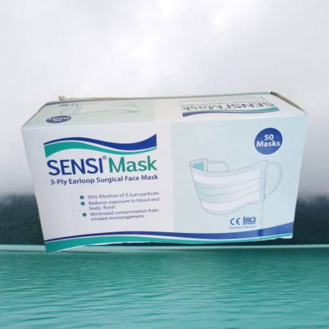 Sensi Masker Earloop / Masker 3Ply SENSI 1 BOX 50 Pcs