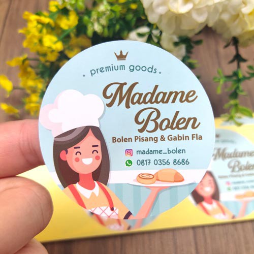 

STIKER / STICKER LABEL KEMASAN / LABEL MAKANAN / FOOD CUTING MURAH SB25 -SB032