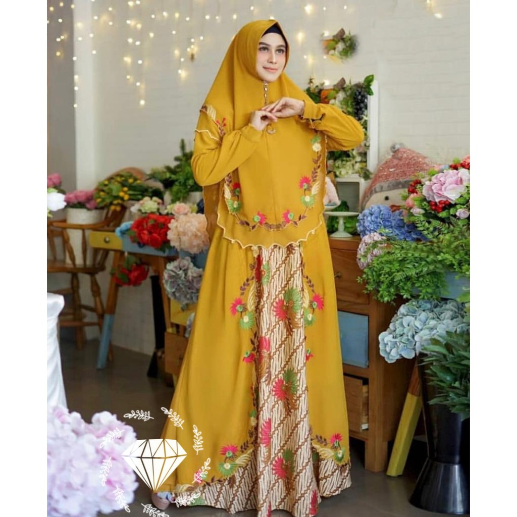 SYARI ANGGUN BATIK PREMIUM LD110cm / BUSANA GAMIS WANITA MUSLIM