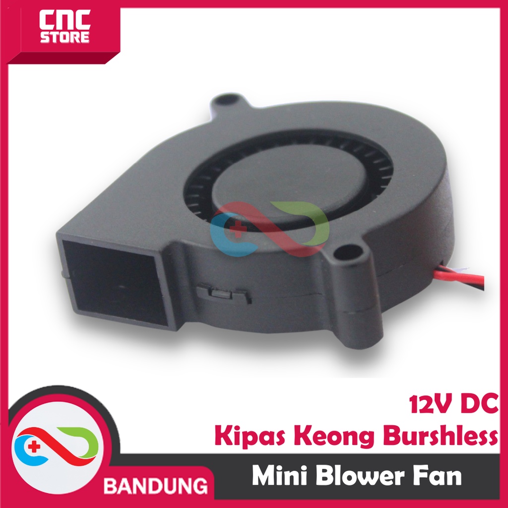 12V MINI BLOWER FAN KIPAS KEONG BRUSHLESS DC ANGIN COOLING TURBO COOLER 2PIN 2P